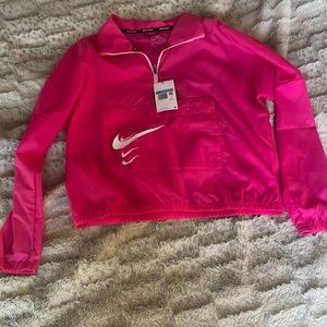 NWT Nike running pink top M